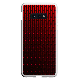 Чехол для Samsung S10E с принтом текстура красный градиент , Силикон | Область печати: задняя сторона чехла, без боковых панелей | геометрия | градиент | красный | линии | поверхность | простота | симметрия | текстура | точки | черный