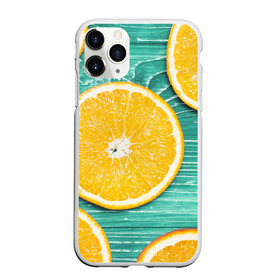 Чехол для iPhone 11 Pro Max матовый с принтом Апельсины , Силикон |  | Тематика изображения на принте: апельсин | дерево | лето | фрукты