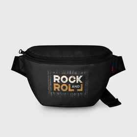 Поясная сумка 3D с принтом Rock and Roll (Z) , 100% полиэстер | плотная ткань, ремень с регулируемой длиной, внутри несколько карманов для мелочей, основное отделение и карман с обратной стороны сумки застегиваются на молнию | rock | rock and roll | блюз | госпел | драйв | кантри | качайся и катись | музыка | музыкальная | панк | панки | рок | рок н ролл | рокер | хой