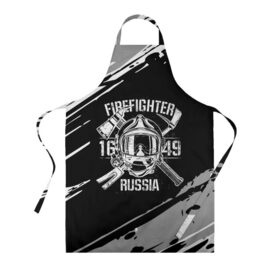 Фартук 3D с принтом FIREFIGHTER 1649 RUSSIA , 100% полиэстер | общий размер — 65 х 85 см, ширина нагрудника — 26 см, горловина — 53 см, длина завязок — 54 см, общий обхват в поясе — 173 см. Принт на завязках и на горловине наносится с двух сторон, на основной части фартука — только с внешней стороны | 112 | 27 декабря | firefighter | багор | белая | герб | гкчс | знак | лого | логотип | маска | мчс | мчсник | пожарная охрана | пожарник | пожарный | пч | россии | рф | серая | символ | служба | состаренная