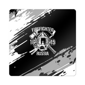 Магнит виниловый Квадрат с принтом FIREFIGHTER 1649 RUSSIA , полимерный материал с магнитным слоем | размер 9*9 см, закругленные углы | 112 | 27 декабря | firefighter | багор | белая | герб | гкчс | знак | лого | логотип | маска | мчс | мчсник | пожарная охрана | пожарник | пожарный | пч | россии | рф | серая | символ | служба | состаренная