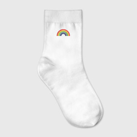 Носки с вышивкой с принтом Радуга ,  |  | colors | rainbow | небо | радуга | радужный | цвета