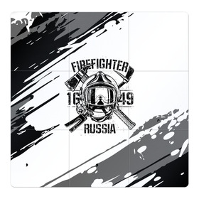 Магнитный плакат 3Х3 с принтом FIREFIGHTER 1649 RUSSIA , Полимерный материал с магнитным слоем | 9 деталей размером 9*9 см | Тематика изображения на принте: 112 | 27 декабря | firefighter | багор | белая | герб | гкчс | знак | лого | логотип | маска | мчс | мчсник | пожарная охрана | пожарник | пожарный | пч | россии | рф | серая | символ | служба | состаренная