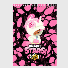 Скетчбук с принтом Brawl stars Unicorn , 100% бумага
 | 48 листов, плотность листов — 100 г/м2, плотность картонной обложки — 250 г/м2. Листы скреплены сверху удобной пружинной спиралью | Тематика изображения на принте: bibi | brawl stars | coach mike | leon | leon shark | mecha crow | mr.p | sally leon | sandy | sprout | unicorn | virus 8 bit | биби | бравл старс | вирус 8 бит | леон | оборотень | спроут | сэли леон