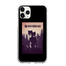 Чехол для iPhone 11 Pro матовый с принтом Siren Head (сиреноголовый) , Силикон |  | Тематика изображения на принте: 