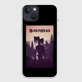 Чехол для iPhone 13 с принтом Siren Head (сиреноголовый) ,  |  | scp | siren head | игра | монстр | персонаж | сиреноголовый | чудовище