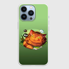 Чехол для iPhone 13 Pro с принтом Catbus Studio Ghibli Котобус ,  |  | catbus | studio ghibli | susuwatari | аниме | детский | зеленые | картинка | кот | котенок | котик | котобус | котобусенок | милый | миядзаки | мур | мурчание | персонаж | рисунок | рыжий | сажа | студия гибли | тоторо