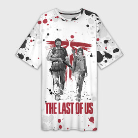 Платье-футболка 3D с принтом The Last of Us ,  |  | ashley | baker | cicada | ellie | joel | johnson | last | miller | of | the | troy | us | бейкер | вилльямс | джонсон | джоэл | из | миллер | нас | одни | последние | трой | цикада | элли | эшли