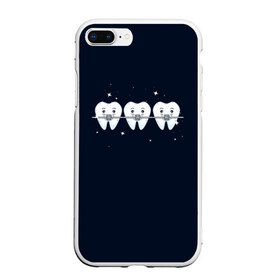 Чехол для iPhone 7Plus/8 Plus матовый с принтом Зубы , Силикон | Область печати: задняя сторона чехла, без боковых панелей | sgv | блеск | брекеты | зубы | стоматолог