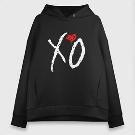 Женское худи Oversize хлопок с принтом The Weeknd XO , френч-терри — 70% хлопок, 30% полиэстер. Мягкий теплый начес внутри —100% хлопок | боковые карманы, эластичные манжеты и нижняя кромка, капюшон на магнитной кнопке | the weeknd xo | xo | музыка | певец | уикнд | эйбел макконен тесфайе