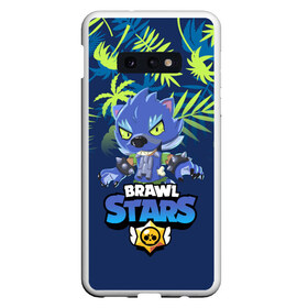 Чехол для Samsung S10E с принтом BRAWL STARS WEREWOLF В ЛЕТО , Силикон | Область печати: задняя сторона чехла, без боковых панелей | 8 bit | brawl stars | crow | gale | leon | leon shark | max | mecha | mecha crow | mr.p | sally leon | shark | tara | virus 8 bit | werewolf leon | акула | берли | бравл старс | ворон | макс | оборотень