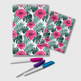 Блокнот с принтом Гавайский гибискус , 100% бумага | 48 листов, плотность листов — 60 г/м2, плотность картонной обложки — 250 г/м2. Листы скреплены удобной пружинной спиралью. Цвет линий — светло-серый
 | Тематика изображения на принте: flower | hawaii | hibiscus | palms | summer | sun | ботаника | гаваи | гавайи | гавайка | гавайская | гибискус | красочная | летняя | лето | листья | отдых | отпуск | пальма | пальмы | пляж | растения | символ