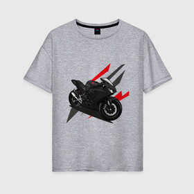 Женская футболка хлопок Oversize с принтом MOTO LIFE (Z) , 100% хлопок | свободный крой, круглый ворот, спущенный рукав, длина до линии бедер
 | 2020 | auto | bike | moto | motorcycle | sport | авто | автомобиль | автомобильные | байк | бренд | марка | машины | мото | мотоциклы | спорт