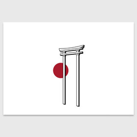 Поздравительная открытка с принтом Япония Тории (Z) , 100% бумага | плотность бумаги 280 г/м2, матовая, на обратной стороне линовка и место для марки
 | japan | асихара но накацукуни | государство япония | ниппон | нихон | ооясимагуни | птичий насест | страна восходящего солнца | тории | тория | традиции | традиция | япония