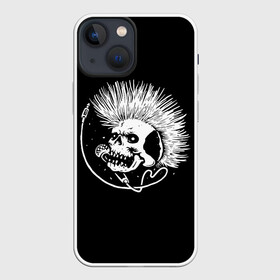 Чехол для iPhone 13 mini с принтом Панк | Punk (Z) ,  |  | shaman | skull | вождь | гот | дух | кладбище | мертвец | мертвый | микрофон | музыка | панк | перья | принт | рок | скелет | хой | череп | шаман | эмо | эракез