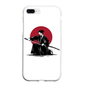 Чехол для iPhone 7/8 Plus матовый с принтом Японский самурай (Z) , Силикон | Область печати: задняя сторона чехла, без боковых панелей | Тематика изображения на принте: japan | ninja | samurai | асихара но накацукуни | буке | воин | вояк | государство япония | мононофу | мститель | мушя | ниндзя | ниппон | нихон | ооясимагуни | сабурай | самурай | слуга | солдат