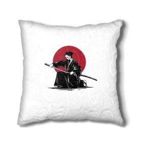 Подушка 3D с принтом Японский самурай (Z) , наволочка – 100% полиэстер, наполнитель – холлофайбер (легкий наполнитель, не вызывает аллергию). | состоит из подушки и наволочки. Наволочка на молнии, легко снимается для стирки | japan | ninja | samurai | асихара но накацукуни | буке | воин | вояк | государство япония | мононофу | мститель | мушя | ниндзя | ниппон | нихон | ооясимагуни | сабурай | самурай | слуга | солдат
