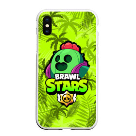 Чехол для iPhone XS Max матовый с принтом BRAWL STARS SPIKE СПАЙК , Силикон | Область печати: задняя сторона чехла, без боковых панелей | Тематика изображения на принте: bibi | brawl stars | coach mike | crow | evil gene | gale | gene | leon | leon shark | max | mecha crow | mortis | mr.p | nani | phoenix | sally leon | sandy | spike | sprout | surge | tara | virus 8 bit | werewolf | волна | ворон | джин | л