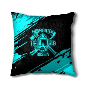 Подушка 3D с принтом FIREFIGHTER 1649 RUSSIA , наволочка – 100% полиэстер, наполнитель – холлофайбер (легкий наполнитель, не вызывает аллергию). | состоит из подушки и наволочки. Наволочка на молнии, легко снимается для стирки | 112 | firefighter | багор | бирюзовая | герб | гкчс | голубая | знак | лого | логотип | мчс | мчсник | пожарная охрана | пожарник | пожарный | пч | россии | рф | серая | символ | синяя | служба | спасатель