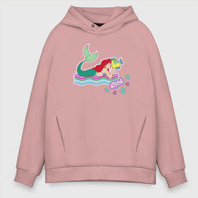 Мужское худи Oversize хлопок с принтом The Little Mermaid Ariel , френч-терри — 70% хлопок, 30% полиэстер. Мягкий теплый начес внутри —100% хлопок | боковые карманы, эластичные манжеты и нижняя кромка, капюшон на магнитной кнопке | Тематика изображения на принте: ariel | disney princess | the little mermaid | vdkimel | ариэль | русалочка