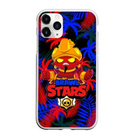 Чехол для iPhone 11 Pro Max матовый с принтом virus 8 bit brawl stars Blue , Силикон |  | 