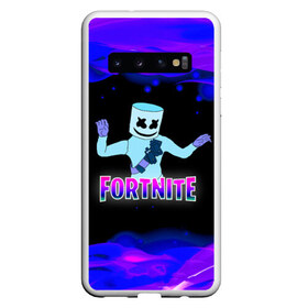 Чехол для Samsung Galaxy S10 с принтом Fortnite Marshmallow , Силикон | Область печати: задняя сторона чехла, без боковых панелей | epic | fortnite | marshmallow | marshmello | битва | герои | градиент | детские | джокер | диджей | игра | игроман | карась | компьютерные | лого | логотипигры | маршмеллоу | маска | музыка | огонь | онлайн | персонажи