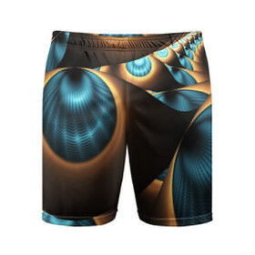 Мужские шорты спортивные с принтом 3D FRACTAL ,  |  | abstract | abstraction | geometry | psy | абстрактный | абстракция | геометрия | краски | неоновые | неоновый | психоделика | текстуры