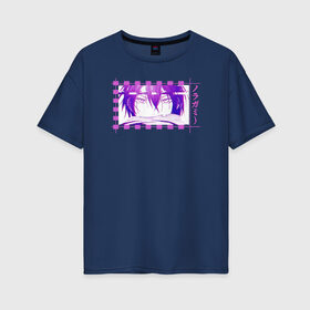 Женская футболка хлопок Oversize с принтом Бездомный бог Ято , 100% хлопок | свободный крой, круглый ворот, спущенный рукав, длина до линии бедер
 | anime | manga | noragami | yato | yukine | аниме | бездомный бог | манга | хиёри | юкинэ | ято