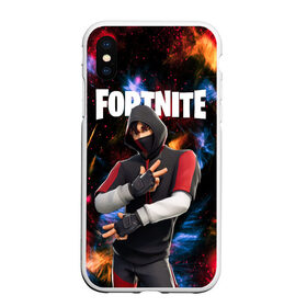 Чехол для iPhone XS Max матовый с принтом FORTNITE x IKONIK , Силикон | Область печати: задняя сторона чехла, без боковых панелей | Тематика изображения на принте: deadmau5 | fortnite | fortnite 2 | fortnite x маршмелло | ikonik | marshmello | ninja | ninja streamer | raven | travis scott | ворон | иконик | ниндзя | пили | рейвен | трэвис скотт | фортнайт