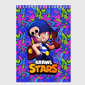 Скетчбук с принтом Penny brawl stars Пенни , 100% бумага
 | 48 листов, плотность листов — 100 г/м2, плотность картонной обложки — 250 г/м2. Листы скреплены сверху удобной пружинной спиралью | brawl | brawl stars | brawlstars | brawl_stars | jessie | penny | бравл | бравлстарс | пенни