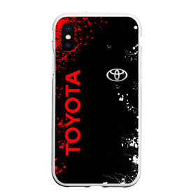 Чехол для iPhone XS Max матовый с принтом TOYOTA. , Силикон | Область печати: задняя сторона чехла, без боковых панелей | 2020 | auto | sport | toyota | авто | автомобиль | автомобильные | бренд | марка | машины | спорт | тойота