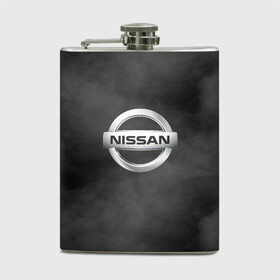 Фляга с принтом NISSAN. , металлический корпус | емкость 0,22 л, размер 125 х 94 мм. Виниловая наклейка запечатывается полностью | 2020 | auto | nissan | sport | авто | автомобиль | автомобильные | бренд | марка | машины | ниссан | спорт