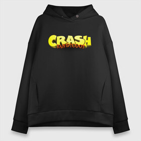 Женское худи Oversize хлопок с принтом Crash Bandicoot Logo (Z) , френч-терри — 70% хлопок, 30% полиэстер. Мягкий теплый начес внутри —100% хлопок | боковые карманы, эластичные манжеты и нижняя кромка, капюшон на магнитной кнопке | aku aku | bandicoot | cortex | crash | crash bandicoot | dr. neo cortex | naughty dog | tornado spin | бандикут | кортекс | крэш | тавна