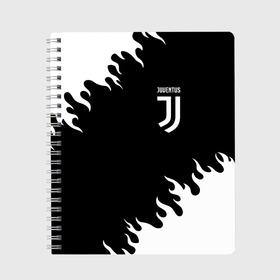 Тетрадь с принтом JUVENTUS / ЮВЕНТУС , 100% бумага | 48 листов, плотность листов — 60 г/м2, плотность картонной обложки — 250 г/м2. Листы скреплены сбоку удобной пружинной спиралью. Уголки страниц и обложки скругленные. Цвет линий — светло-серый
 | Тематика изображения на принте: cr7 | fc juventus | football | juve | juventus | ronaldo | sport | роналдо | спорт | футбол | ювентус