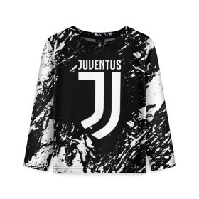 Детский лонгслив 3D с принтом JUVENTUS / ЮВЕНТУС , 100% полиэстер | длинные рукава, круглый вырез горловины, полуприлегающий силуэт
 | cr7 | fc juventus | football | juve | juventus | ronaldo | sport | роналдо | спорт | футбол | ювентус