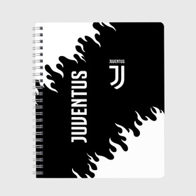 Тетрадь с принтом JUVENTUS / ЮВЕНТУС , 100% бумага | 48 листов, плотность листов — 60 г/м2, плотность картонной обложки — 250 г/м2. Листы скреплены сбоку удобной пружинной спиралью. Уголки страниц и обложки скругленные. Цвет линий — светло-серый
 | cr7 | fc juventus | football | juve | juventus | ronaldo | sport | роналдо | спорт | футбол | ювентус