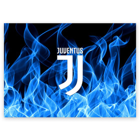 Поздравительная открытка с принтом JUVENTUS / ЮВЕНТУС , 100% бумага | плотность бумаги 280 г/м2, матовая, на обратной стороне линовка и место для марки
 | cr7 | fc juventus | fire | flame | football | juve | juventus | ronaldo | sport | огонь | пламя | роналдо | спорт | футбол | ювентус