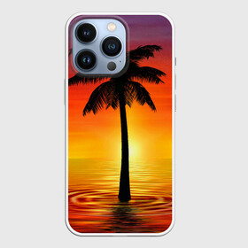 Чехол для iPhone 13 Pro с принтом ТРОПИЧЕСКИЕ ПАЛЬМЫ. ,  |  | Тематика изображения на принте: 2020 | tropical | лето | лето2020 | листья | пальмы | тропические пальмы