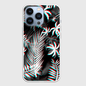 Чехол для iPhone 13 Pro с принтом ПАЛЬМЫ | TROPICAL GLITCH ,  |  | glitch | hotline miami | neon | new retro wave | outrun | outrun electro | paints | palmen | rainbow | retro | retrowave | summer | synth | synthwave | tropical | глитч | краски | лето | неон | пальмы | радуга | ретро | тропики | хотлайн 