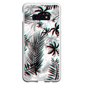 Чехол для Samsung S10E с принтом ПАЛЬМЫ TROPICAL GLITCH , Силикон | Область печати: задняя сторона чехла, без боковых панелей | Тематика изображения на принте: hotline miami | neon | new retro wave | outrun | outrun electro | paints | palmen | rainbow | retro | retrowave | summer | synth | synthwave | tropical | брызги | брызги красок | звёзды | космос | краски | лето | неон | пальмы | радуга | 