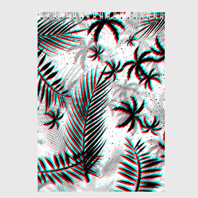 Скетчбук с принтом ПАЛЬМЫ | TROPICAL GLITCH , 100% бумага
 | 48 листов, плотность листов — 100 г/м2, плотность картонной обложки — 250 г/м2. Листы скреплены сверху удобной пружинной спиралью | Тематика изображения на принте: hotline miami | neon | new retro wave | outrun | outrun electro | paints | palmen | rainbow | retro | retrowave | summer | synth | synthwave | tropical | брызги | брызги красок | звёзды | космос | краски | лето | неон | пальмы | радуга | 