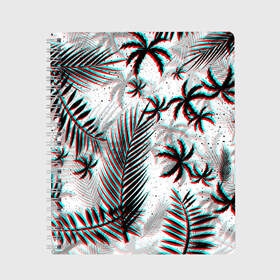 Тетрадь с принтом ПАЛЬМЫ | TROPICAL GLITCH , 100% бумага | 48 листов, плотность листов — 60 г/м2, плотность картонной обложки — 250 г/м2. Листы скреплены сбоку удобной пружинной спиралью. Уголки страниц и обложки скругленные. Цвет линий — светло-серый
 | hotline miami | neon | new retro wave | outrun | outrun electro | paints | palmen | rainbow | retro | retrowave | summer | synth | synthwave | tropical | брызги | брызги красок | звёзды | космос | краски | лето | неон | пальмы | радуга | 