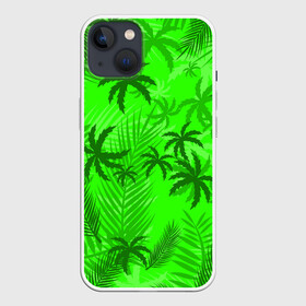 Чехол для iPhone 13 с принтом ПАЛЬМЫ | ЛЕТО | TROPICAL ,  |  | hotline miami | neon | new retro wave | outrun | outrun electro | paints | palmen | rainbow | retro | retrowave | summer | synth | synthwave | tropical | брызги | брызги красок | звёзды | космос | краски | лето | неон | пальмы | радуга | 