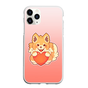 Чехол для iPhone 11 Pro матовый с принтом Собака корги сердечко милота , Силикон |  | градиент | контур | корги | любителю собак | миленько | мило | милота | пес | песик | рисунок | сердечко | собака | собакен | собачатнику | собачка | собачнику