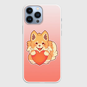 Чехол для iPhone 13 Pro Max с принтом Собака корги сердечко милота ,  |  | градиент | контур | корги | любителю собак | миленько | мило | милота | пес | песик | рисунок | сердечко | собака | собакен | собачатнику | собачка | собачнику