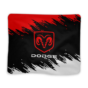 Плед 3D с принтом DODGE. , 100% полиэстер | закругленные углы, все края обработаны. Ткань не мнется и не растягивается | Тематика изображения на принте: 2020 | auto | dodge | sport | авто | автомобиль | автомобильные | бренд | додж | марка | машины | спорт