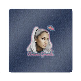 Магнит виниловый Квадрат с принтом Ariana Grande Jeans , полимерный материал с магнитным слоем | размер 9*9 см, закругленные углы | ariana grande | grande | heart | jeans | pink | team | ариана гранде | гранде | джинса | джинсовый | джинсы | для фанатов | надпись | попса | розовый | сердечки | синий | текстура | фанатам