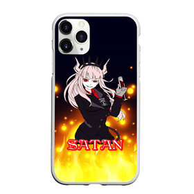 Чехол для iPhone 11 Pro матовый с принтом Helltaker Satan Girl , Силикон |  | cerberus | deвиноmons | helltaker | lucifer | ад | аниме | анимешные | арт | блины | гарем | головоломка | демон | демонессы | демонетки | игра | игроман | касты | комиксы | любовь | люцифер | милые | няшные | персонажи