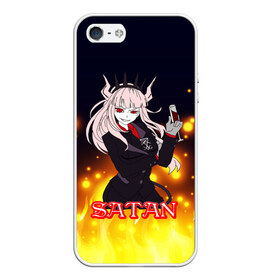 Чехол для iPhone 5/5S матовый с принтом Helltaker Satan Girl , Силикон | Область печати: задняя сторона чехла, без боковых панелей | cerberus | deвиноmons | helltaker | lucifer | ад | аниме | анимешные | арт | блины | гарем | головоломка | демон | демонессы | демонетки | игра | игроман | касты | комиксы | любовь | люцифер | милые | няшные | персонажи