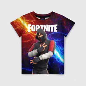 Детская футболка 3D с принтом FORTNITE x IKONIK | ФОРТНАЙТ ИКОНИК , 100% гипоаллергенный полиэфир | прямой крой, круглый вырез горловины, длина до линии бедер, чуть спущенное плечо, ткань немного тянется | deadmau5 | fortnite | fortnite 2 | fortnite x маршмелло | ikonik | marshmello | ninja | ninja streamer | raven | travis scott | ворон | иконик | ниндзя | пили | рейвен | трэвис скотт | фортнайт